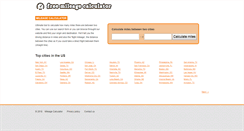 Desktop Screenshot of freemileagecalculator.com