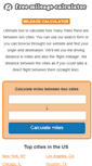 Mobile Screenshot of freemileagecalculator.com