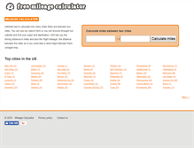 Tablet Screenshot of freemileagecalculator.com